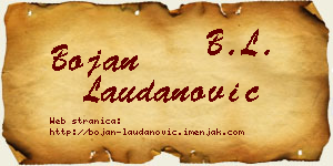 Bojan Laudanović vizit kartica
